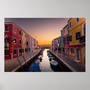 Burano, Venedig, Italien Poster