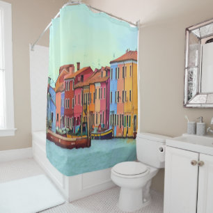 BURANO - Venezianisch Lagoon Venice - Burano Duschvorhang