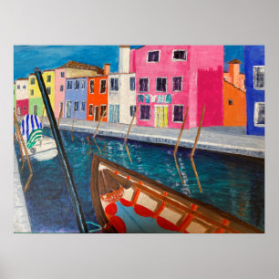 Burano Venice Italien Poster