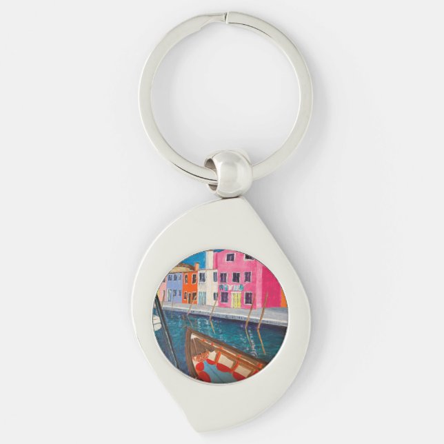 Burano Venice Italien Schlüsselanhänger (Vorderseite)
