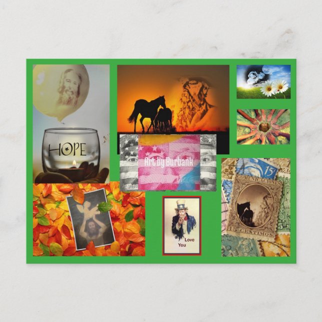 Burbank Postkarten - Kunst durch Burbank (Vorderseite)