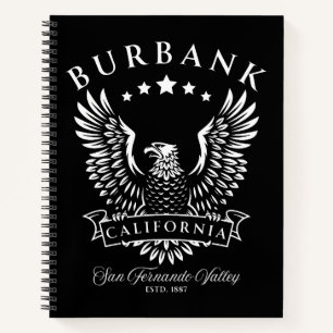 Burbank San Fernando Valley Kalifornien Vintage Notizbuch