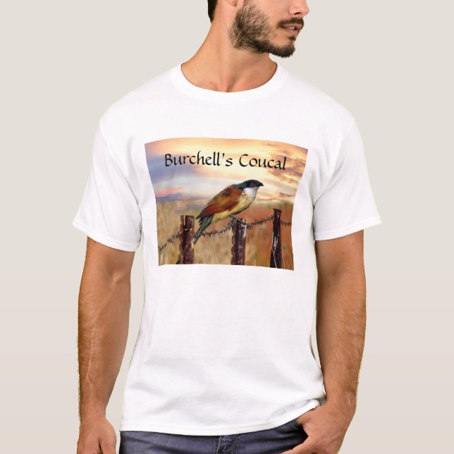Burchell's Coucal-Kuckuck-Vogel T-Shirt (Vorderseite)