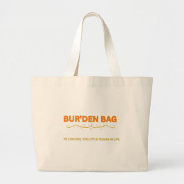 BUR'DEN BAG SALMON/GOLD NEUTRAL JUMBO TOTE BAG STOFFBEUTEL