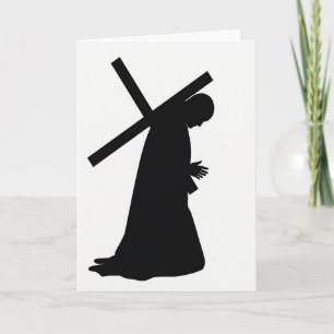 Burdensilhouette-Kunstkarte Karte