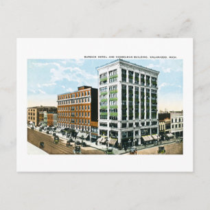 Burdick Hotel, Kalamazoo, Michigan Postkarte