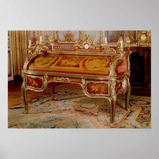 Bureau du Roi von Oeben und Riesener Poster (Vorne)