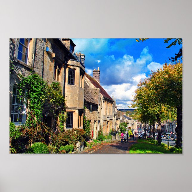 Burford Hütte Cotswolds West Oxfordshire Poster (Vorne)