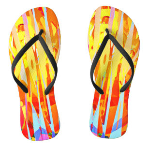 Burful Hues Mix Flip Flops