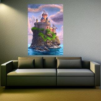 Burg | AI Art Poster