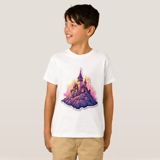 Burg auf Berggipfel T-Shirt