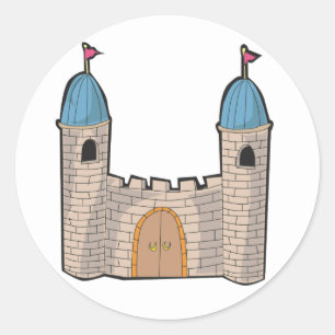 Burg Aufkleber