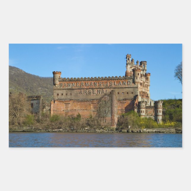 Burg Bannerman Rechteckiger Aufkleber (Vorderseite)
