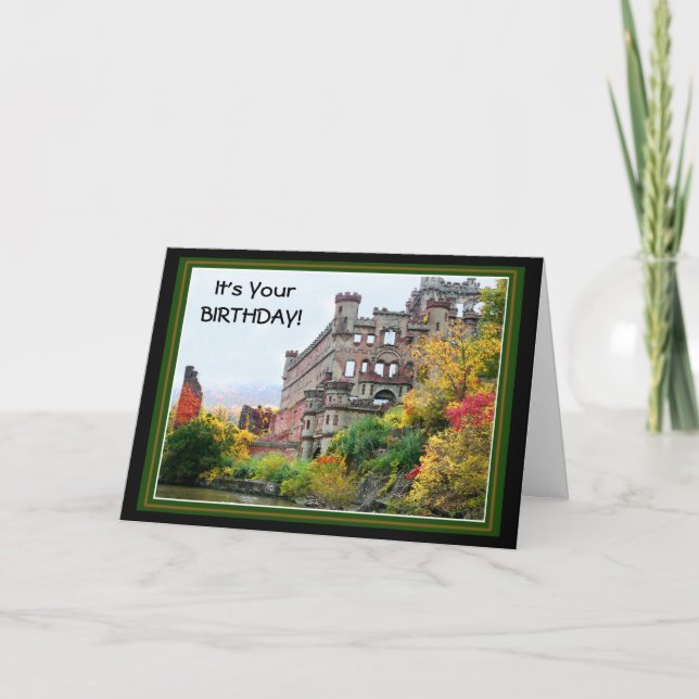 Burg Bannermans / Herbst Geburtstag Karte (Vorderseite)