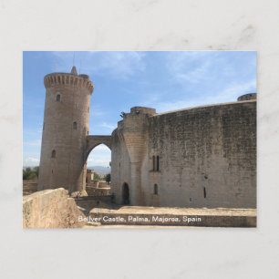 Burg Bellver, Palma, Mallorca, Spanien Feiertagspostkarte