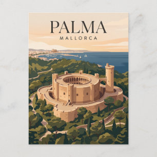 Burg Bellver Spanien Postkarte