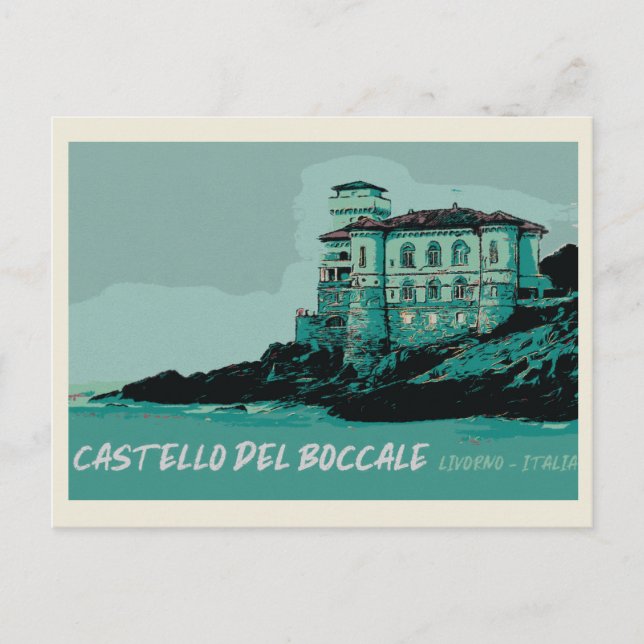 Burg Boccale, Toskana-Sehenswürdigkeit, Italien Postkarte (Vorderseite)