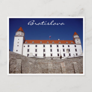 Burg Bratislava blaue Grenze Postkarte