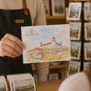 Burg Bratislava, Bratislava, Slowakei, Landschaft Postkarte
