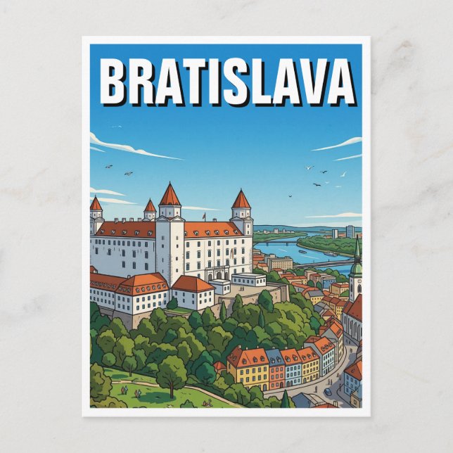 Burg Bratislava Postkarte (Vorderseite)