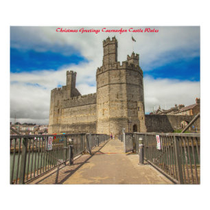 Burg Caernarfon Wales. Fotodruck