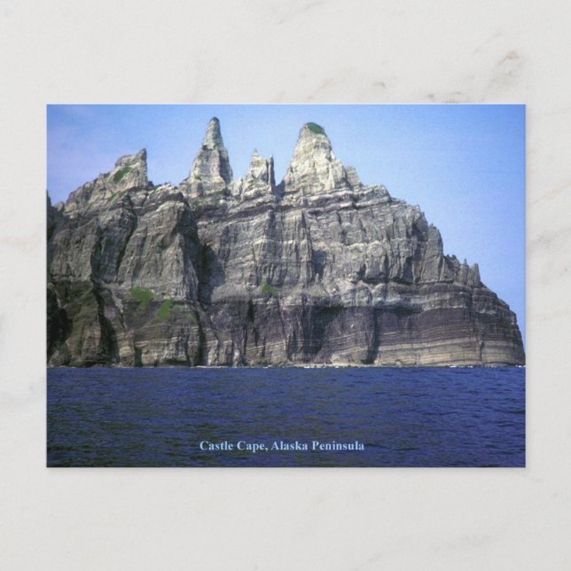 Burg Cape auf der Halbinsel Alaska Postkarte (Vorderseite)