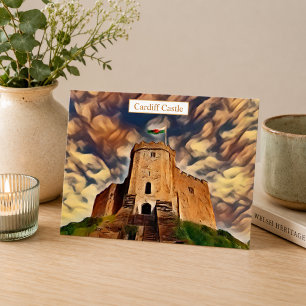 Burg Cardiff Wilhelm Tell Postkarte