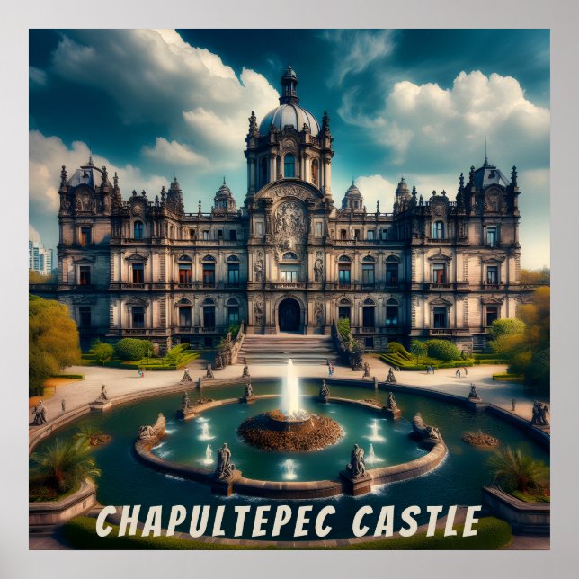 Burg Chapultepec Poster (Vorne)