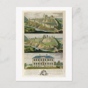 Burg Corfe in ihrem ursprünglichen Staat als Ruine Postkarte