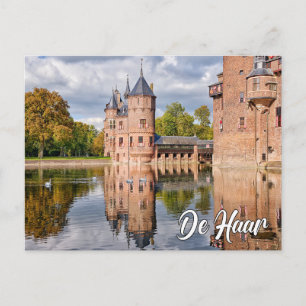Burg De Haar, Utrecht, Niederlande Postkarte