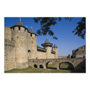 Burg der Grafen, Carcassonne, Aude, Languedoc, Fotodruck