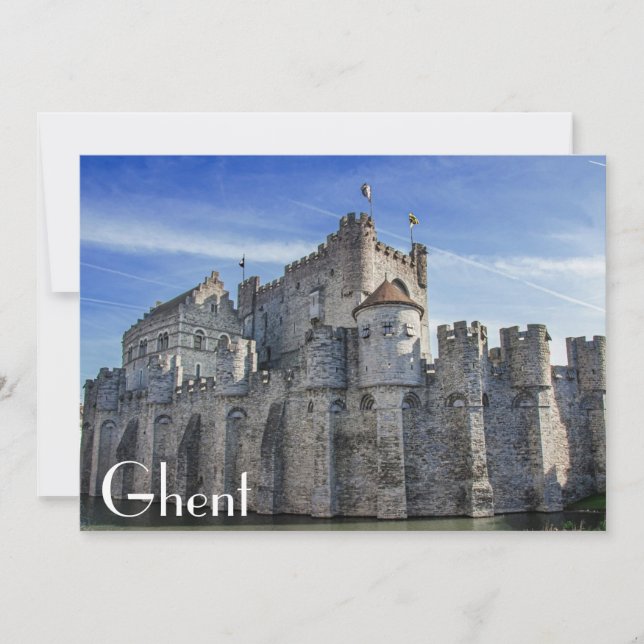 Burg der Grafen in Gent. (Vorderseite)