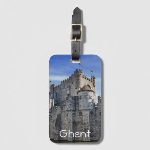 Burg der Grafen in Gent. Gepäckanhänger