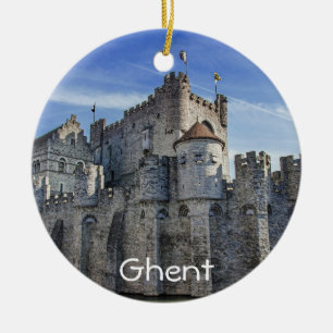 Burg der Grafen in Gent Keramik Ornament
