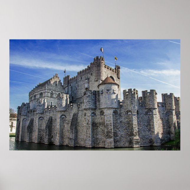 Burg der Grafen in Gent. Poster (Vorne)