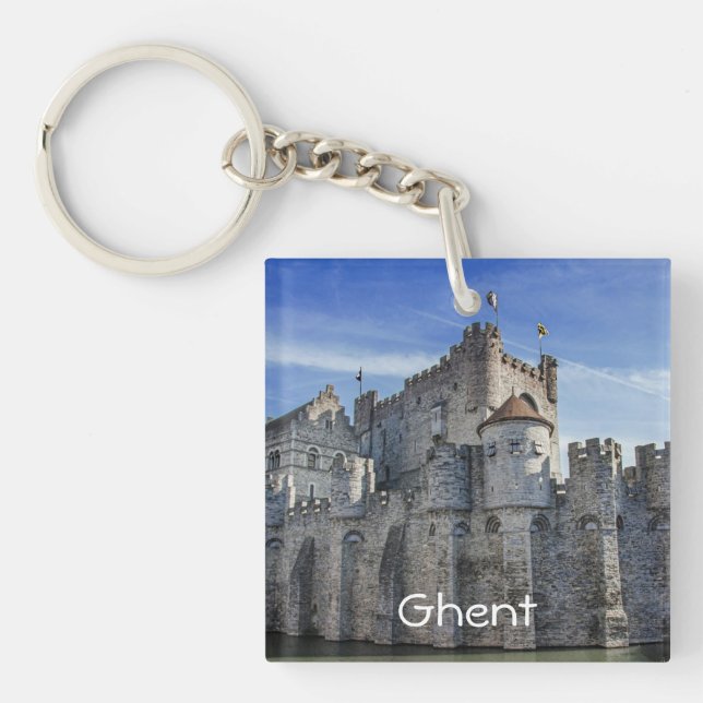 Burg der Grafen in Gent. Schlüsselanhänger (Vorderseite)