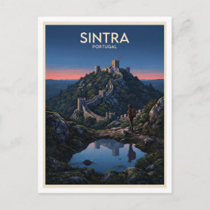 Burg der Mauren Sintra Portugal Postkarte