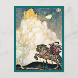 Burg der rosigen Wolken Postkarte