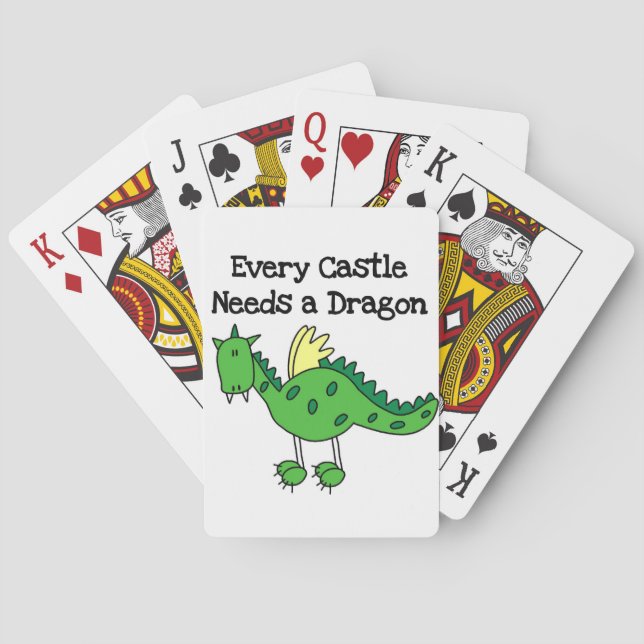 Burg Drache Spielkarten (Rückseite)