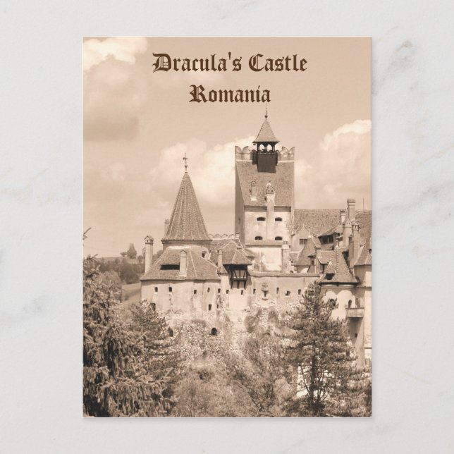 Burg Dracula in Siebenbürgen, Rumänien Postkarte (Vorderseite)
