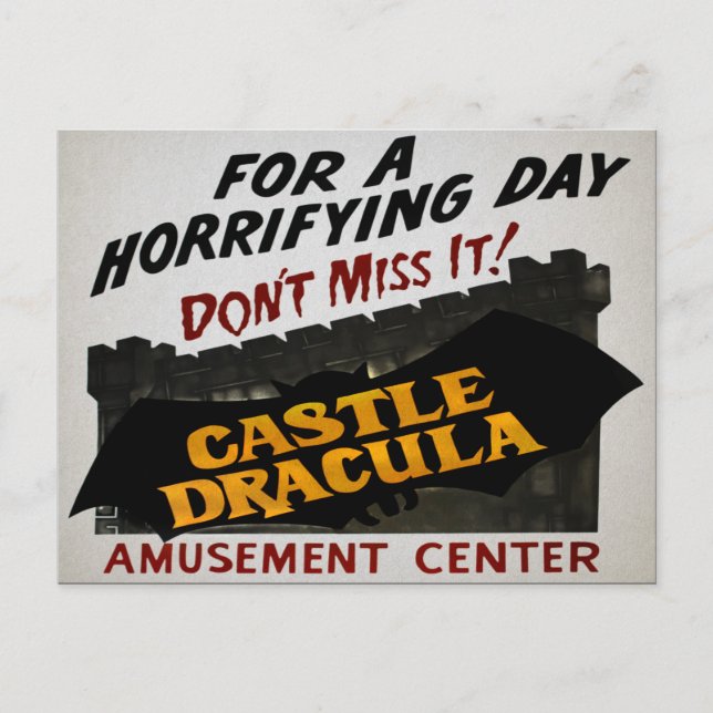 Burg Dracula Wildwood Postkarte (Vorderseite)