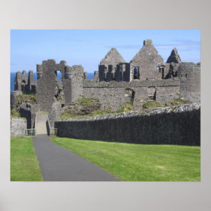 Burg Dunluce nahe Bushmills und Portrush, 2 Poster