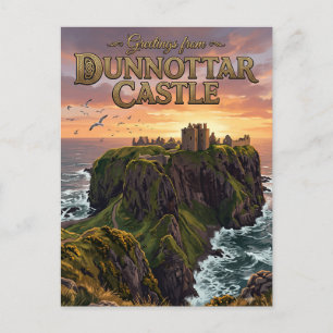 Burg Dunnottar Vereinigtes Königreich Postkarte
