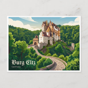 Burg Eltz Wierschem Deutschland Postkarte