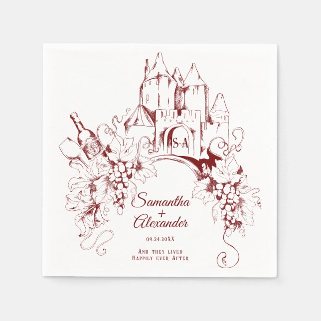 Burg Fairytale Fappieur Locarno Serviette (Vorderseite)
