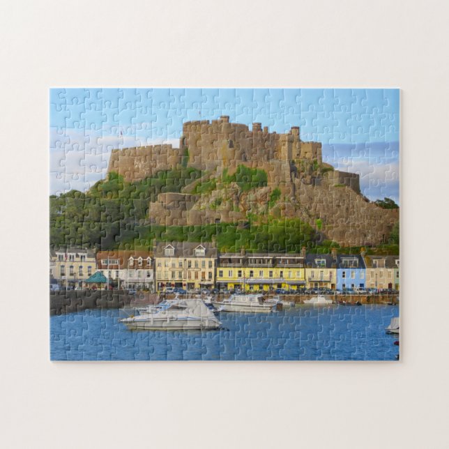 Burg Festung góry Jersey Puzzle (Horizontal)