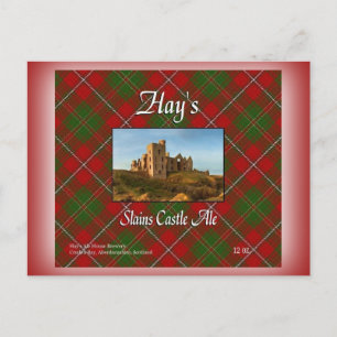 Burg Hay's Slains Ale Postkarte