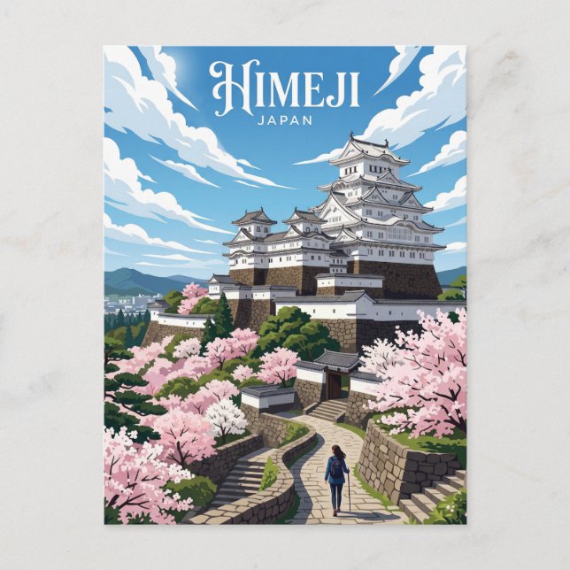Burg Himeji Japan Postkarte (Vorderseite)