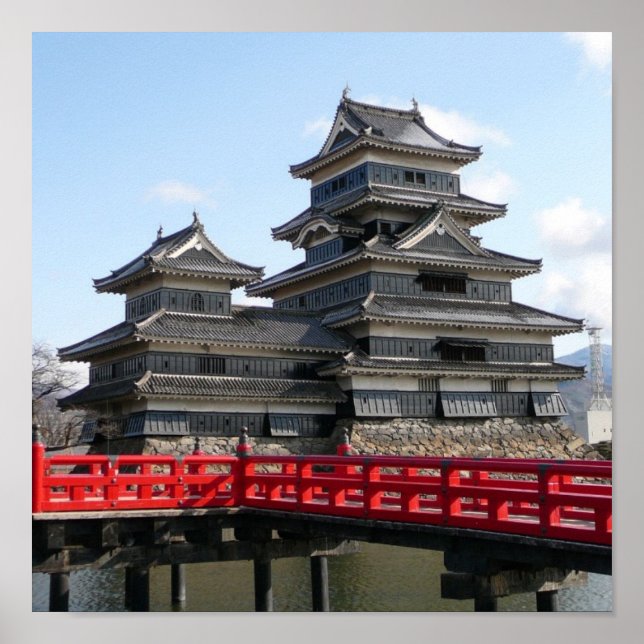 Burg in Japan Poster (Vorne)