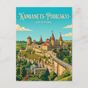 Burg Kamjanetz-Podilskyj Ukraine Postkarte